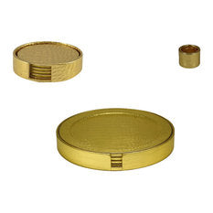 Faux Croc Coasters, Chargers And Napkin Rings Set
