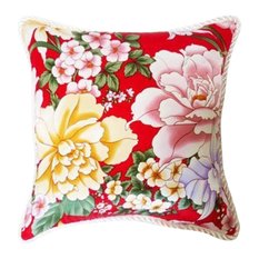 Silk Printed Throw Pillows