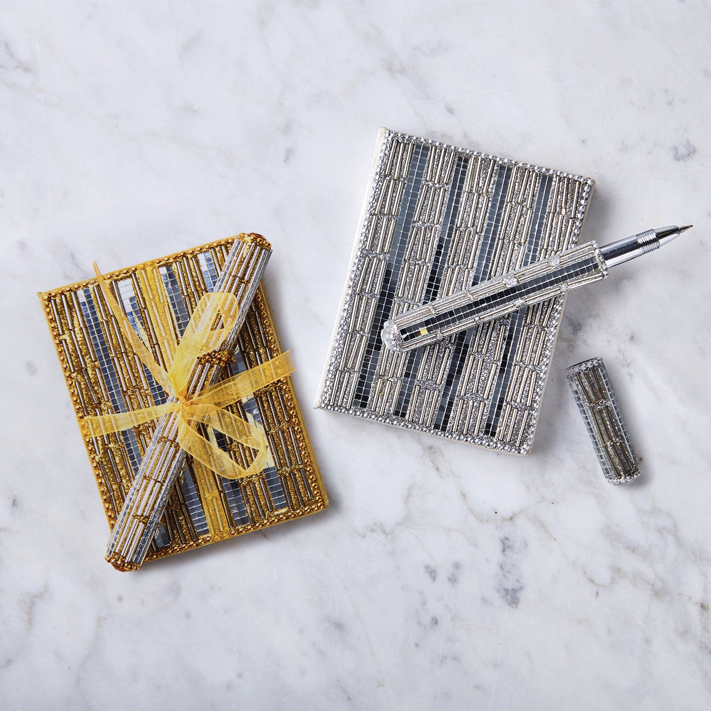 Beaded, Sequin Notepad and Pen Set