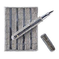 Beaded, Sequin Notepad and Pen Set