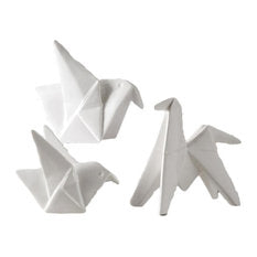 Origami Porcelain, Set Of 3