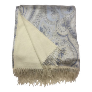 Reversible Silk And Cashmere Throw