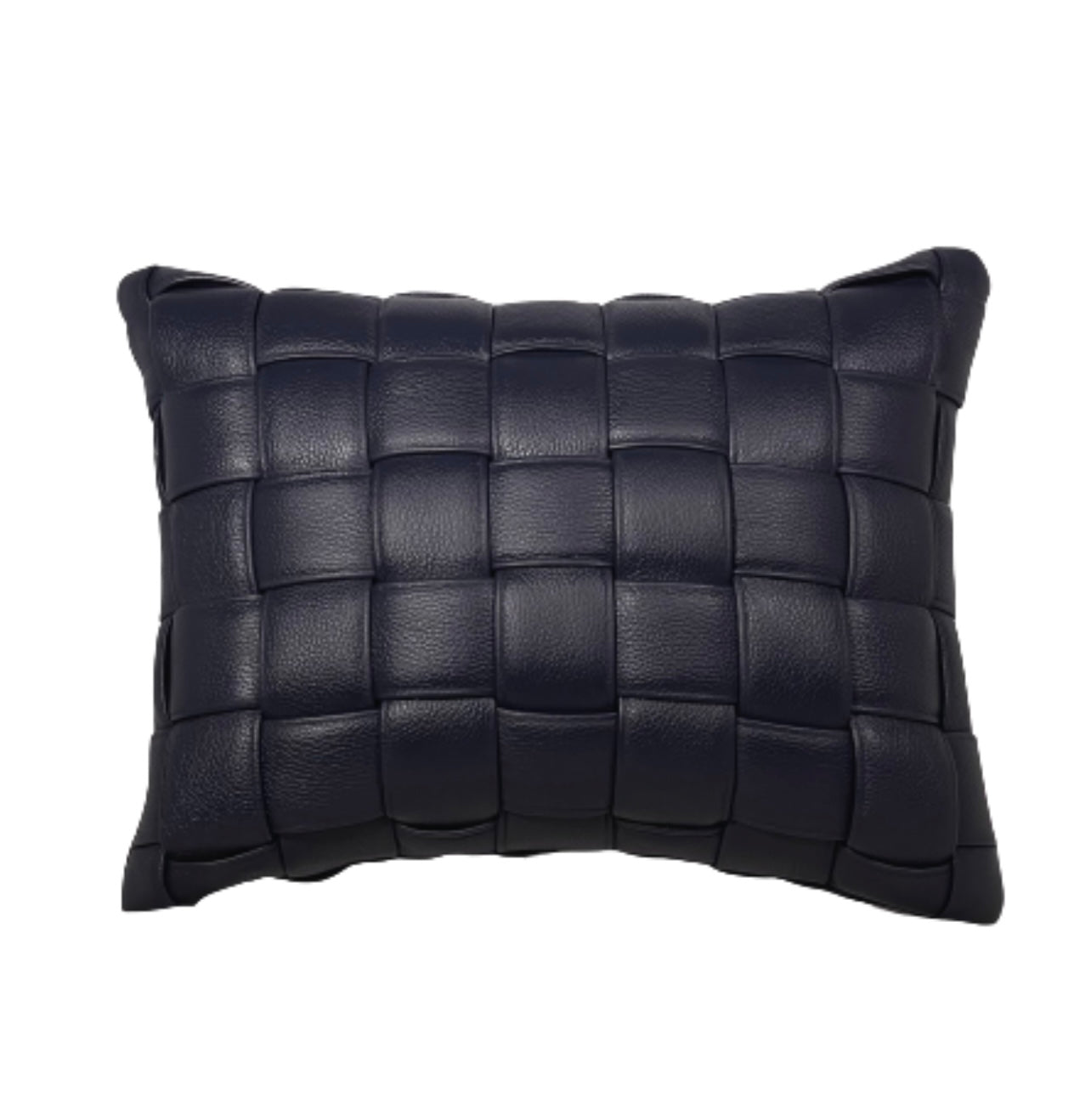 Woven Leather Throw Pillows